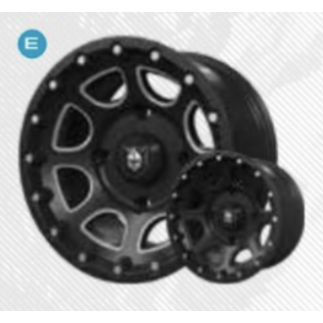 WHEEL-14X8 -9 SHACKLE FLBLK